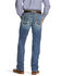 Image #1 - Ariat Men's M5 Nolan Slim Stackable Stretch Straight Leg Jeans, Blue, hi-res