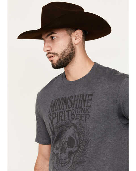 Image #2 - Moonshine Spirit Men's Drink Cheap Short Sleeve Graphic T-Shirt , Charcoal, hi-res