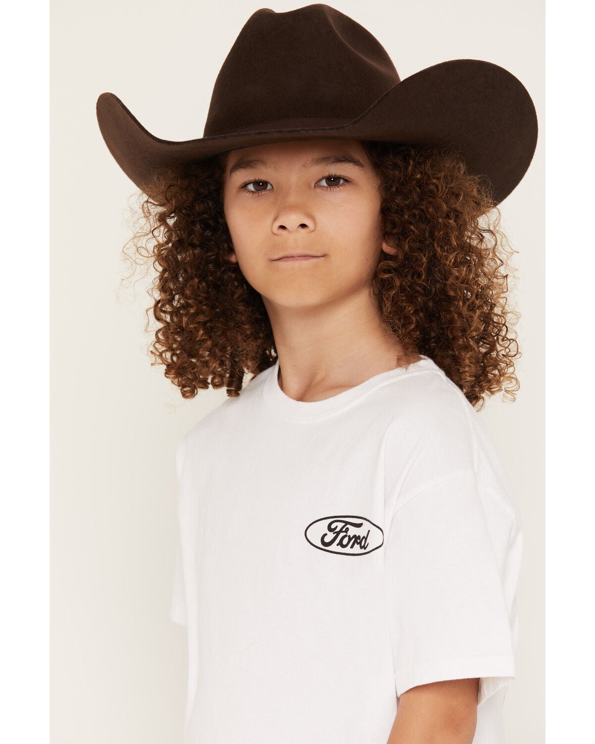 Image #3 - Merch Traffic Boys' Ford Logo Short Sleeve Graphic T-Shirt, White, hi-res