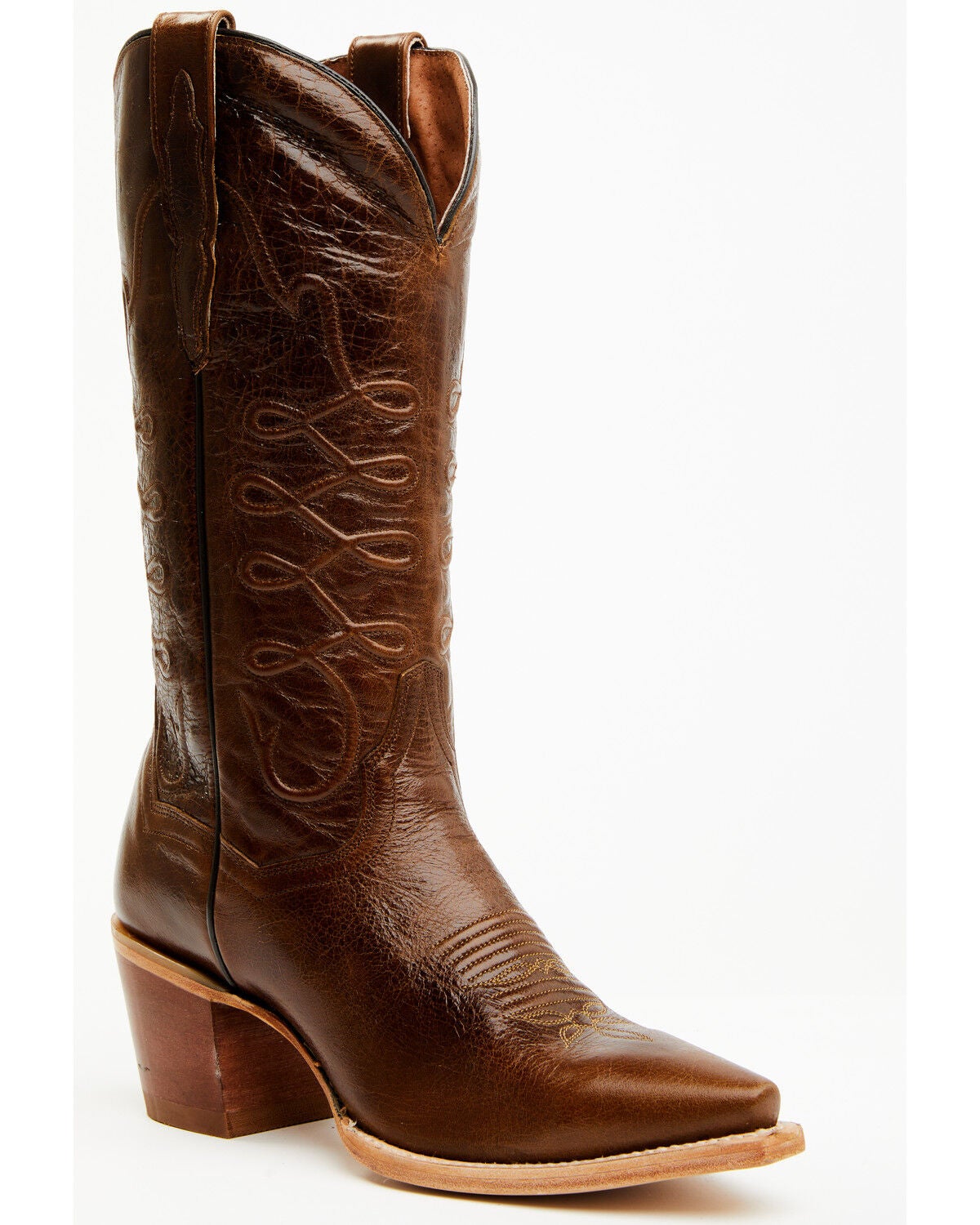 Dan Post Women's Rope Dream Western Boots - Snip Toe, Dark Brown, hi-res