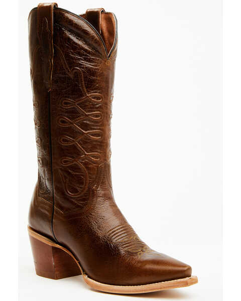 Dan Post Women's Rope Dream Western Boots - Snip Toe, Dark Brown, hi-res