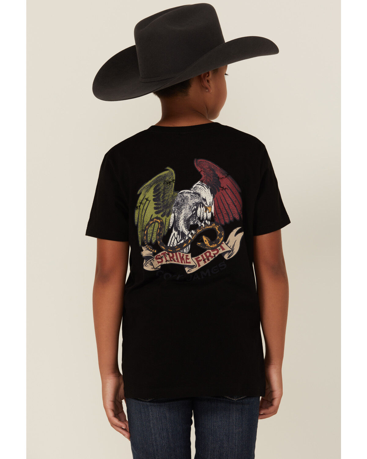 Image #1 - Cody James Boys' Manolito Short Sleeve Graphic T-Shirt, Black, hi-res
