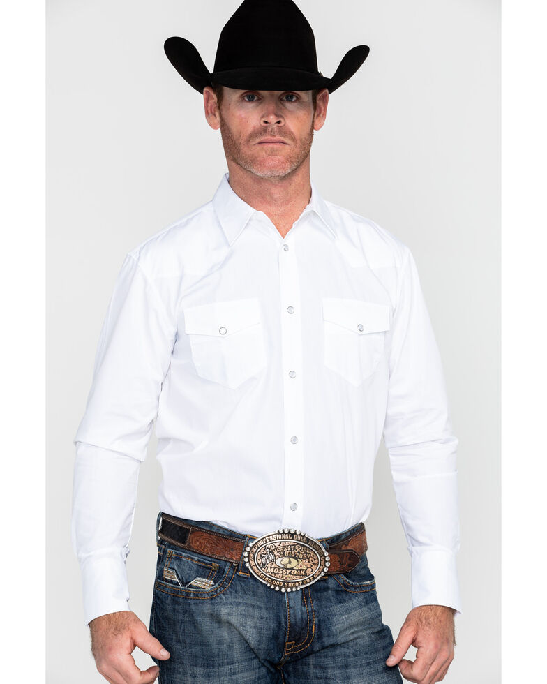 Gibson Men's White Water Long Sleeve Shirt , White, hi-res