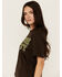 Image #2 - Bohemian Cowgirl Women's Bourbon Cowboy Short Sleeve Graphic Tee, Chocolate, hi-res