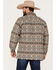 Image #4 - Scully Men's Southwestern Stripe Print Jacquard Shacket, Tan, hi-res