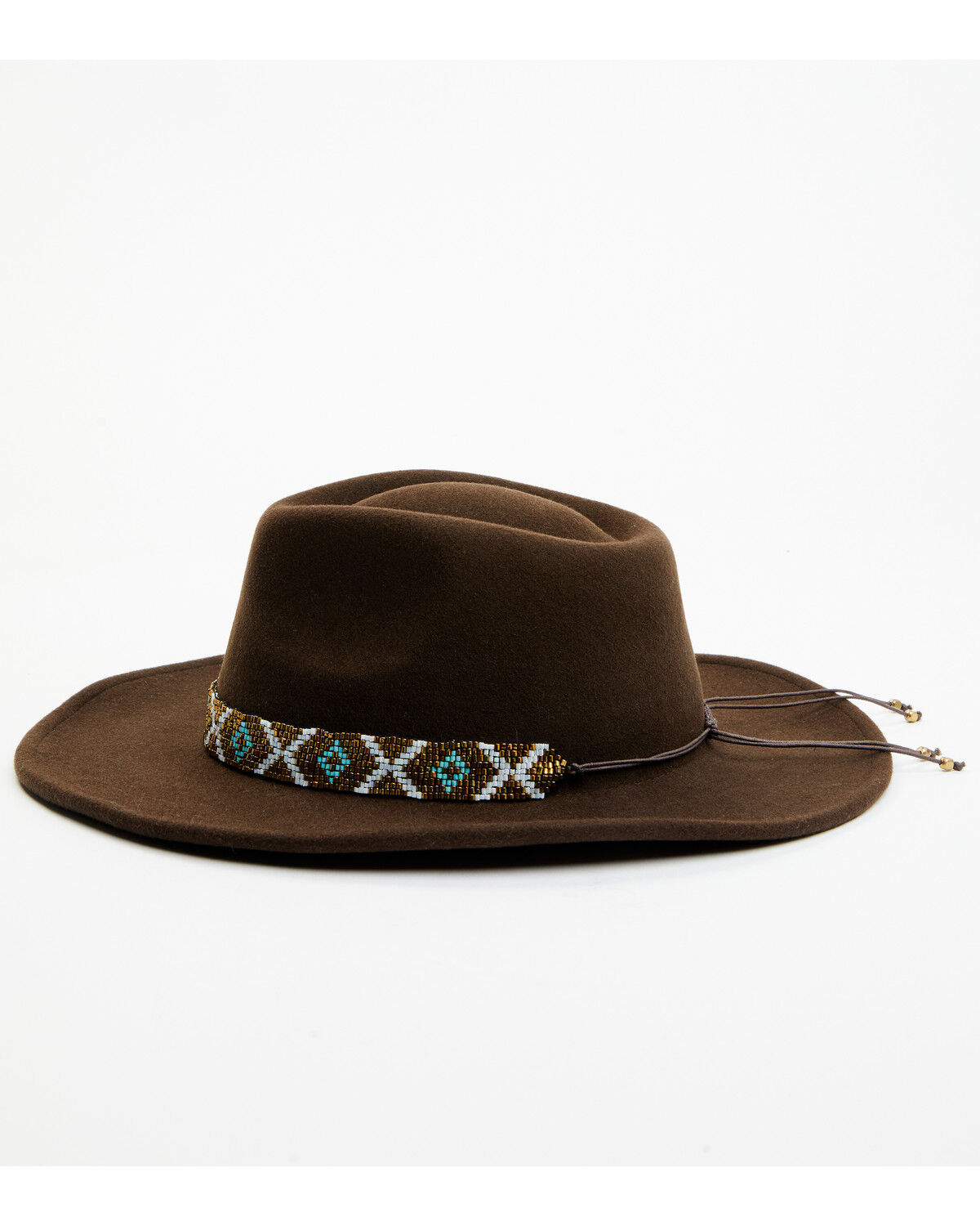 Image #3 - Nikki Beach Women's Big Sky Felt Western Fashion Hat, Brown, hi-res