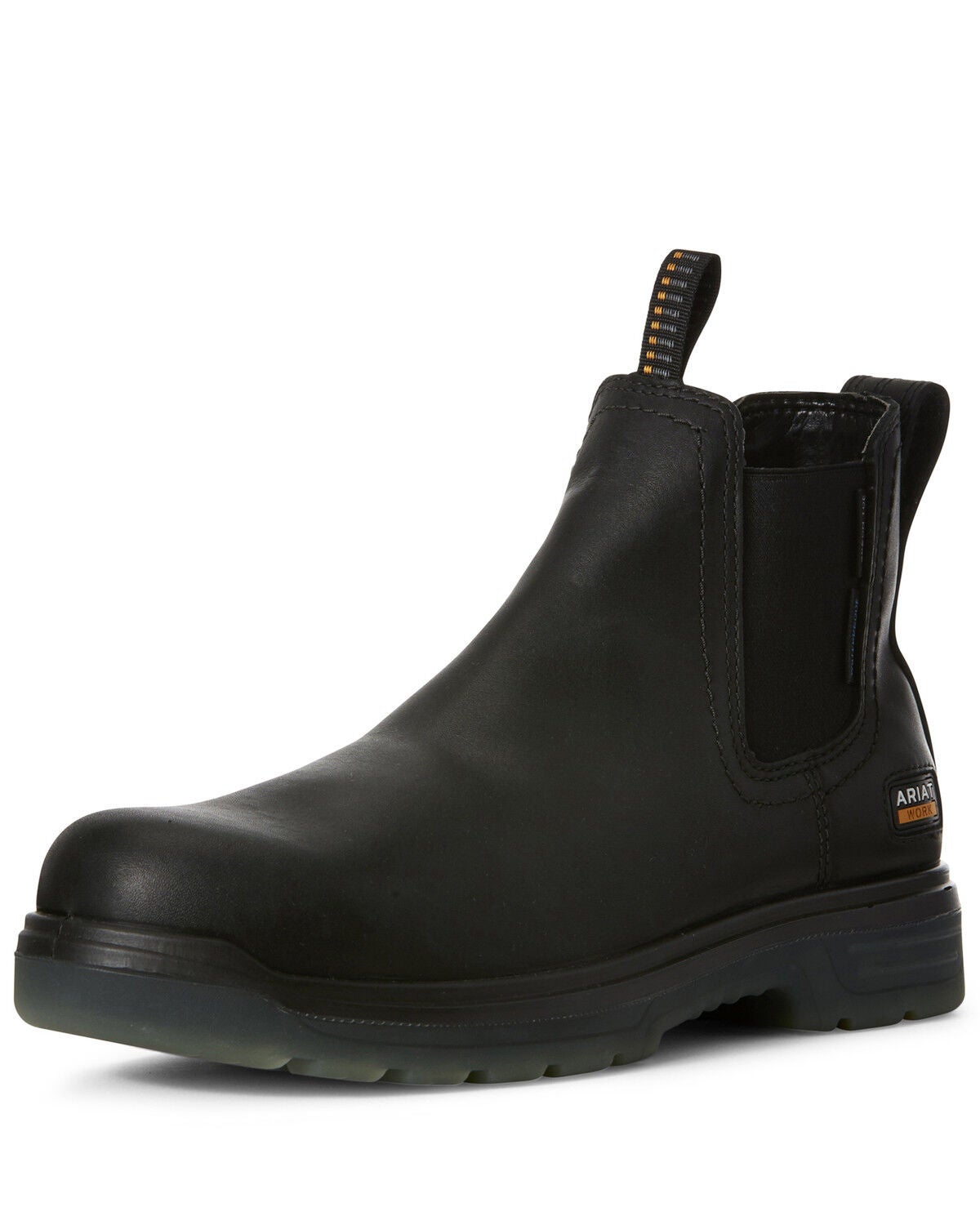Ariat Men's Turbo Chelsea Waterproof Work Boots - Carbon Toe, Black, hi-res
