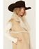 Image #2 - Revel Women's Faux Suede Fur Vest, Tan, hi-res