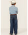Image #3 - Cowboy Hardware Boys' Medium Wash Mid Rise Steer Head Straight Jeans, Blue, hi-res