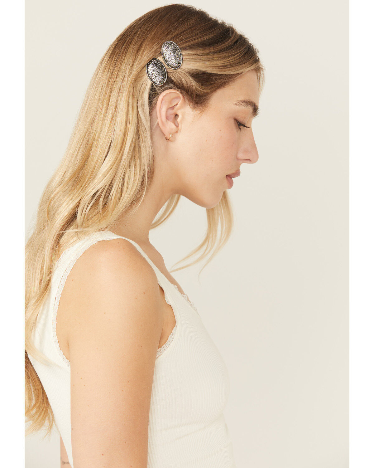 Image #1 - Shyanne Women's Harper Hair Clip Set - 2 Piece, Silver, hi-res