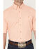 Image #3 - George Strait by Wrangler Men's Geo Print Short Sleeve Button-Down Stretch Western Shirt, Orange, hi-res
