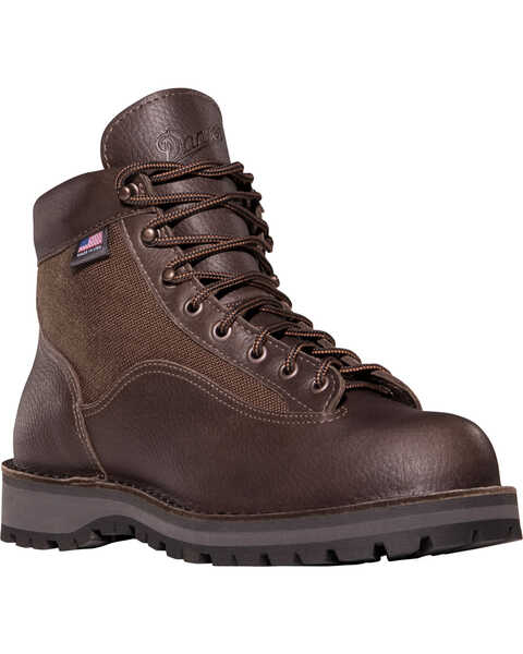 Image #1 - Danner Men's Light II Hiking Boots - Round Toe, Dark Brown, hi-res