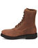 Image #3 - Justin Men's 8" Conductor Lace-Up Work Boots - Steel Toe , Brown, hi-res