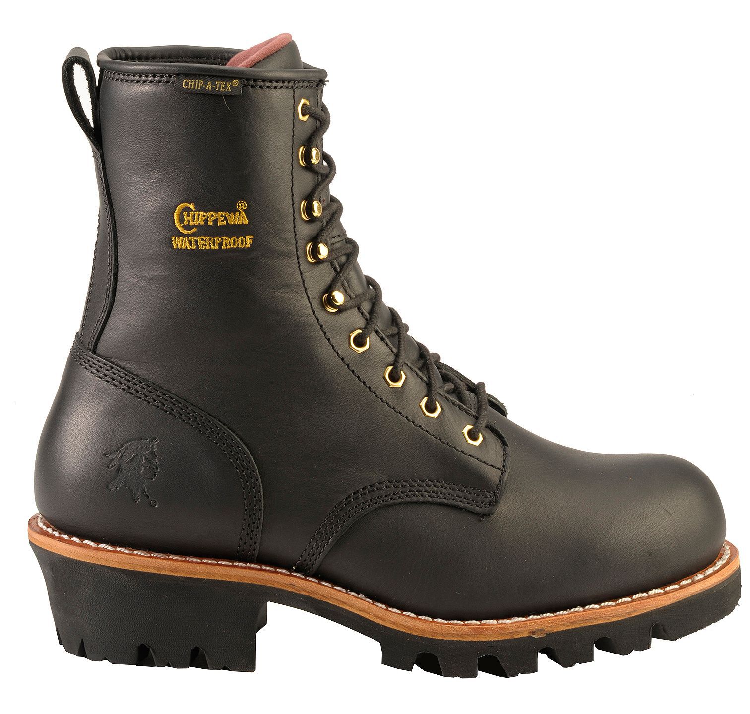 black chippewa boots