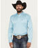 Image #2 - Ariat Men's Team Logo Long Sleeve Button-Down Western Shirt, Light Blue, hi-res