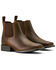 Image #2 - Ariat Boys' Booker Distressed Chelsea Boots - Broad Square Toe, Distressed Brown, hi-res