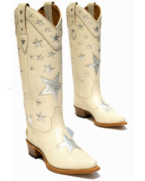 Ranch Road Boots Women's Presidio Liberty Western Boots - Snip Toe, White, hi-res