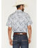 Image #4 - Cody James Men's Ryder Paisley Print Short Sleeve Snap Western Shirt, Cream, hi-res