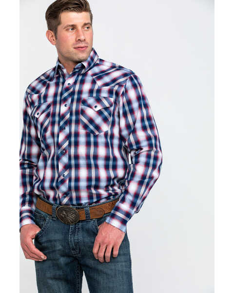 Image #1 - Roper Men's Plaid Long Sleeve Western Shirt , , hi-res