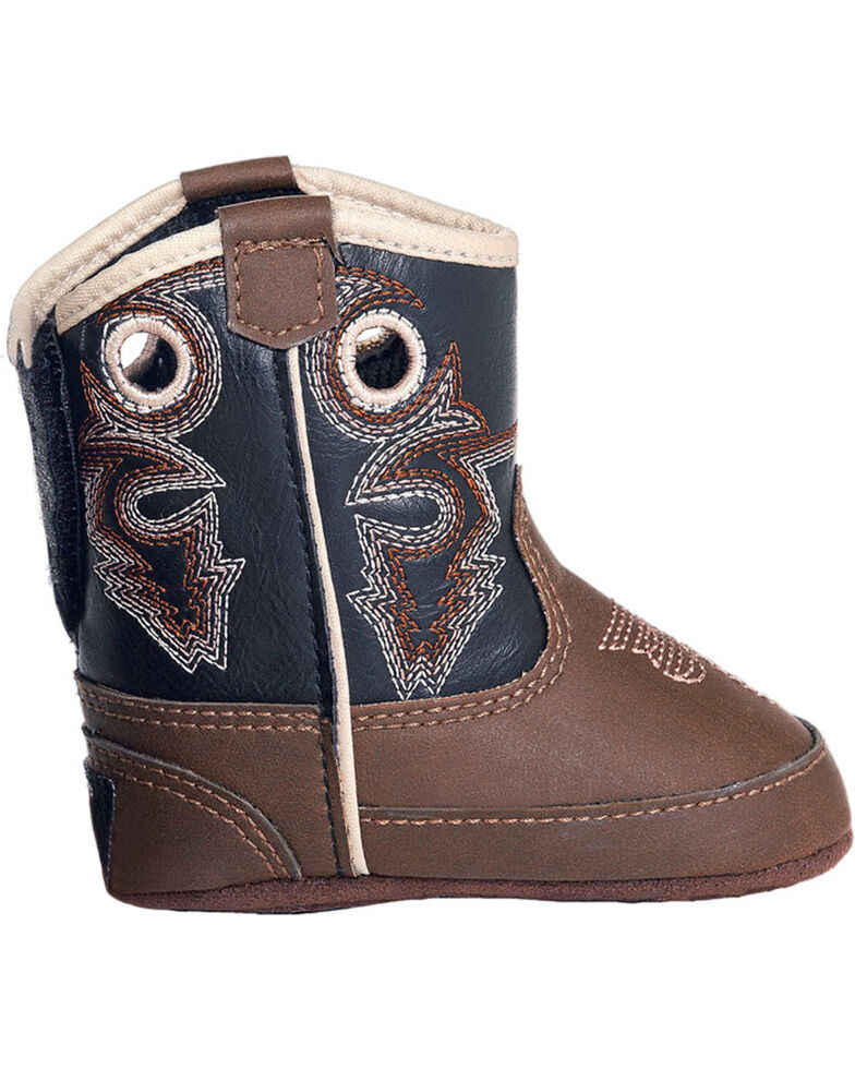 Double Barrel Infant Boys Trace Baby Bucker Boots Round Toe Sheplers