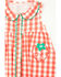 Image #3 - Angel Dear infant Girls' Strawberry Gingham Sleeveless Snap Dress And Diaper Set - 2 Piece, Red, hi-res