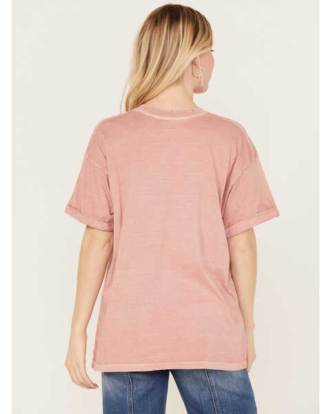 Image #4 - Girl Dangerous Women's It's The Whiskey Talking Relaxed Short Sleeve Graphic Tee, Pink, hi-res