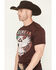 Image #2 - American Fighter Men's Lanton Short Sleeve Graphic T-Shirt, Burgundy, hi-res