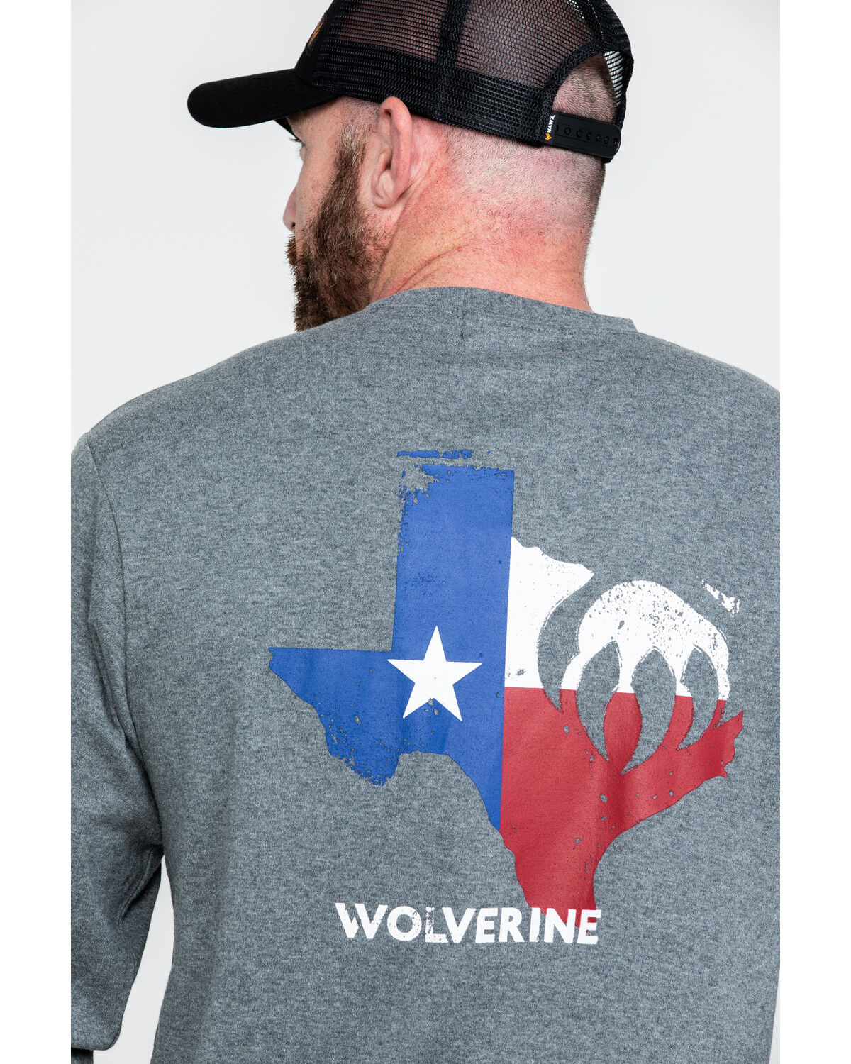 Image #4 - Wolverine Men's FR Sleeve Logo Work T-Shirt, Ash, hi-res