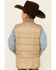 Roper Boys' Rangewear Down Zip Front Vest , Tan, hi-res
