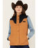 Image #2 - Cinch Women's Concealed Carry Canvas Vest, Tan, hi-res