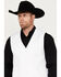 Cody James Men's Austin Paisley Vest, White, hi-res