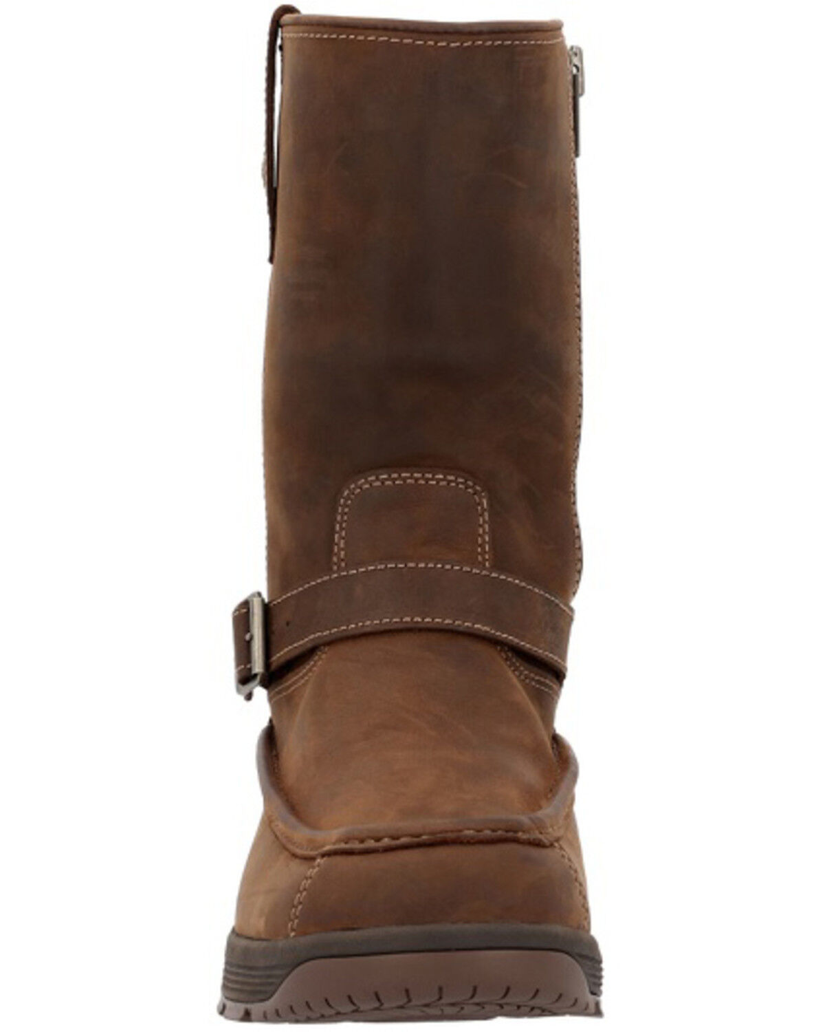Image #4 - Georgia Men's 11" Athens Superlyte Waterproof Wellington Pull-On Work Boots - Soft Toe, Brown, hi-res