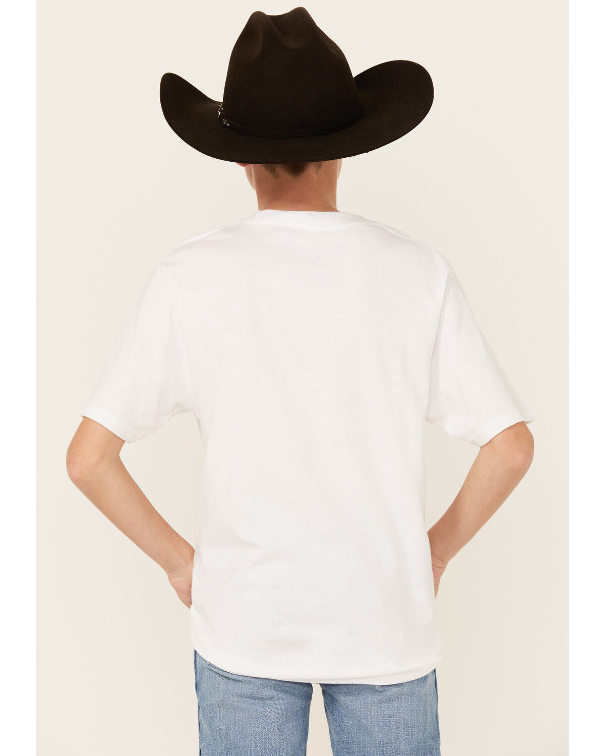 Image #4 - Ariat Boys' Southwestern Logo Short Sleeve Graphic T-Shirt, White, hi-res