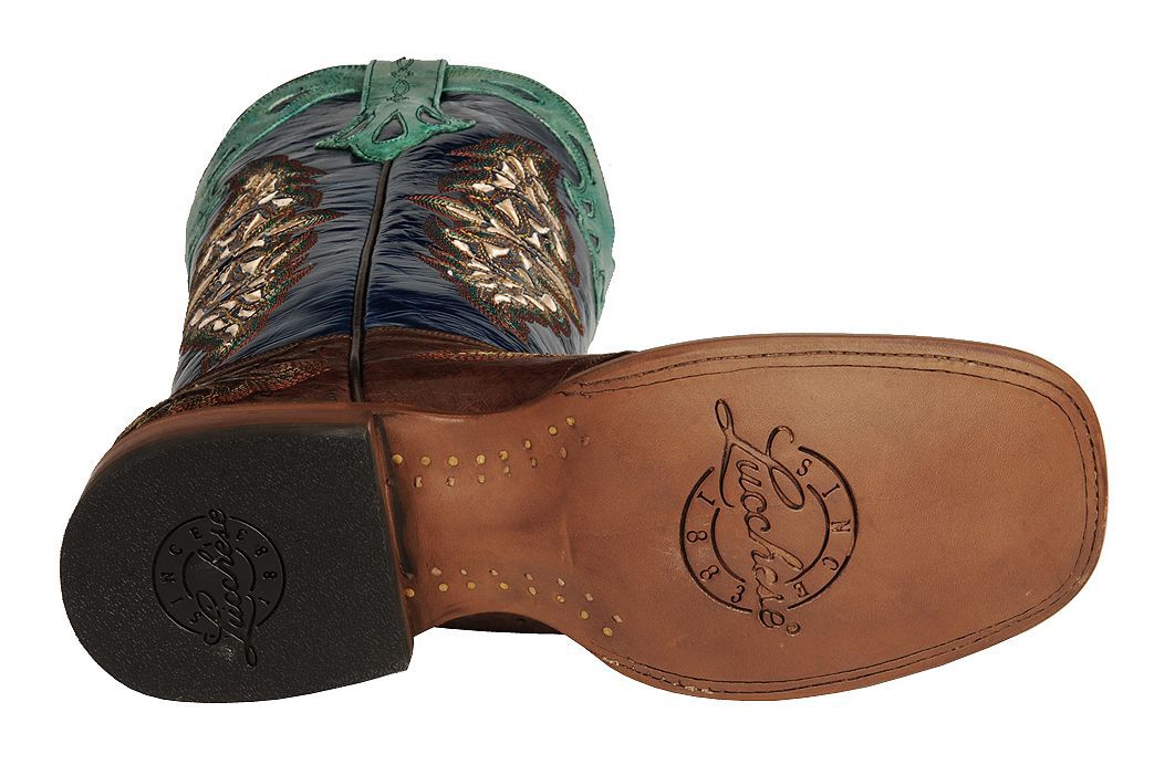 women's full quill ostrich boots