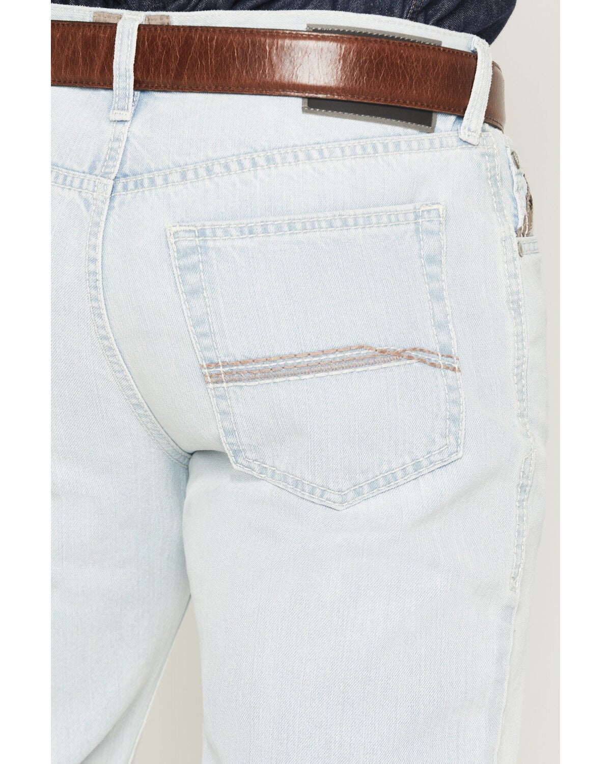 Image #4 - Ariat Men's M5 Newport Judd Super Light Wash Straight Denim Jeans, Light Wash, hi-res