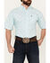 Image #3 - Ariat Men's Royce Geo Print Short Sleeve Button-Down Western Shirt, Light Blue, hi-res