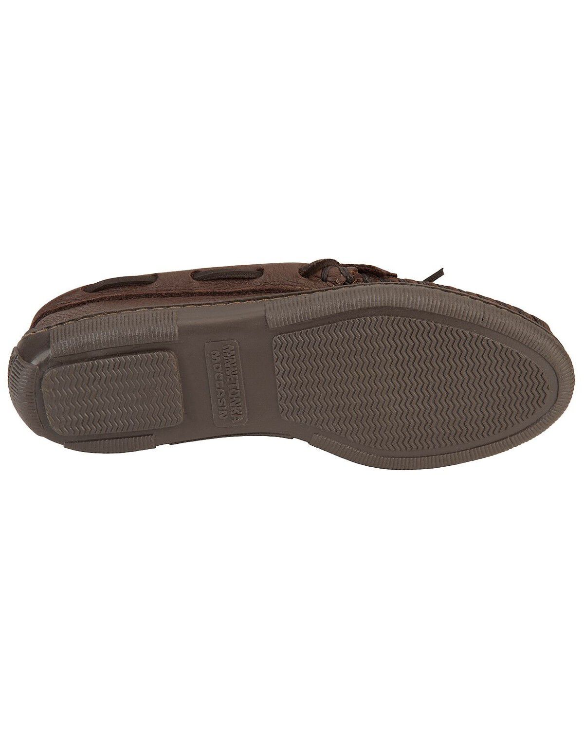 Image #2 - Minnetonka Women's Moosehide Fringed Kiltie Moccasins - Round Toe, Chocolate, hi-res
