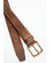 Image #2 - Hawx Men's Comfort Stretch Leather Belt, Brown, hi-res