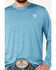 Ariat Men's Charger Long Sleeve Performance Shirt, Teal, hi-res