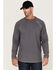 Image #1 - Cody James Men's FR Long Sleeve Raglan Work T-Shirt, Grey, hi-res