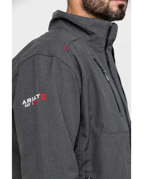 Image #5 - Ariat Men's FR Team Logo Work Jacket - Tall , Grey, hi-res