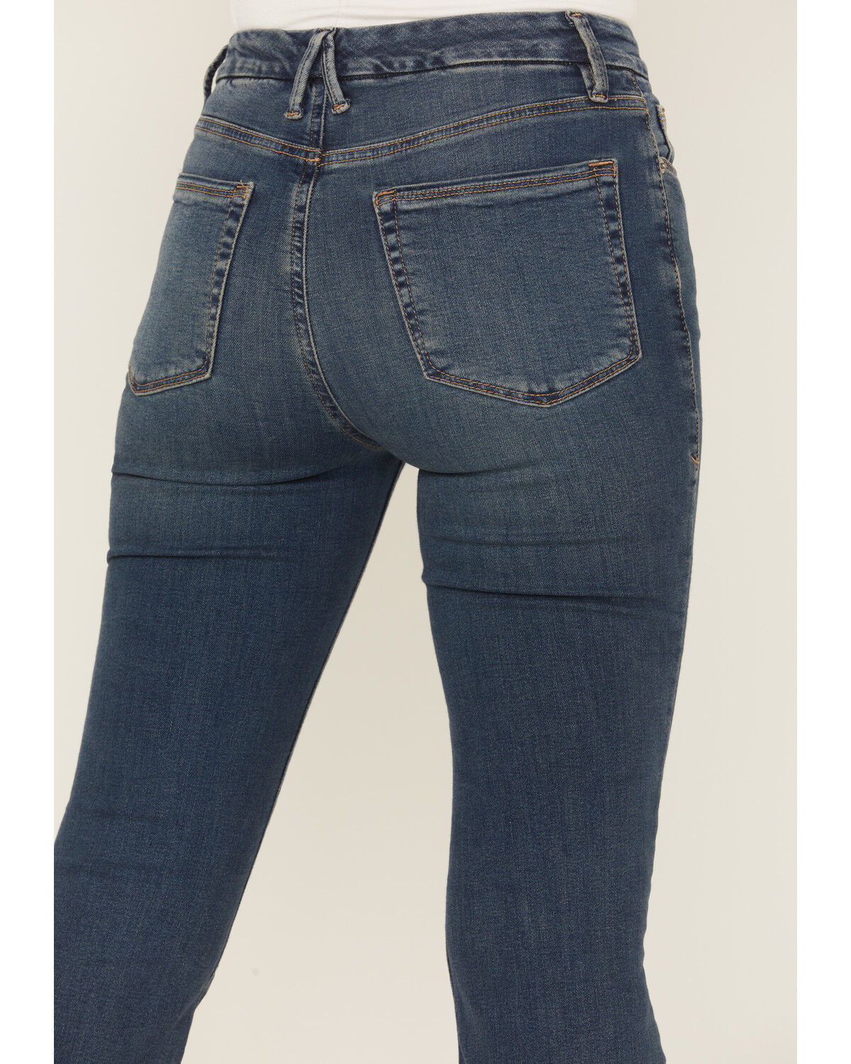 Image #4 - Good American Women's Good Legs Dark Wash High Rise Flare Denim Jeans, Dark Wash, hi-res