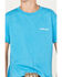Image #3 - Ariat Boys' Wire Logo Short Sleeve Graphic T-Shirt , Blue, hi-res