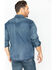 Wrangler Men's Slub Denim Long Sleeve Work Shirt, Antique Blue, hi-res