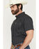 Image #2 - Cowboy Hardware Men's Wild Jewel Geo Print Short Sleeve Button-Down Stretch Western Shirt, Black, hi-res