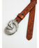 Image #2 - Justin Girls' Spirit Heart Horse Western Belt, Tan, hi-res