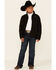Image #2 - Powder River Outfitters Boys' Black Honeycomb Performance Zip-Front Fleece Jacket , , hi-res