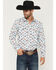Image #1 - RANK 45&reg; Men's Told You So Paisley Print Long Sleeve Snap Performance Western Shirt, Ivory, hi-res
