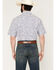 Image #4 - Ely Walker Men's Paisley Print Short Sleeve Snap Western Shirt, Blue, hi-res