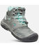 Image #1 - Keen Girls' Ridge Flex Waterproof Hiking Boots - Soft Toe, Grey, hi-res